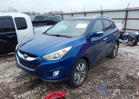 2014 Hyundai Tucson Limited from USA, damaged, VIN KM8JU3AG2EU821375
